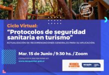 Se reprograma la próxima fecha del Protocolo Sanitario en Turismo