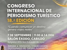 Jujuy será sede del 18° Congreso Internacional de Periodistas y Profesionales del Turismo